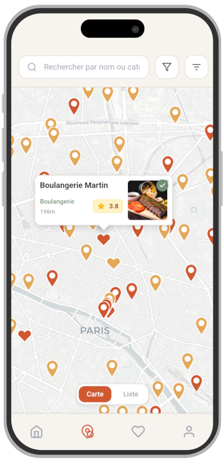 WidoEat explorer screen